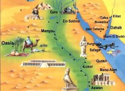 Lista miast, miasteczek i wsi położonych w okolicy Hurghada